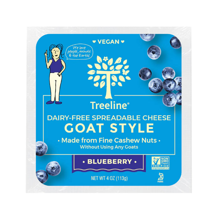 Treeline -  Cheese Goat Blueberry, 4oz