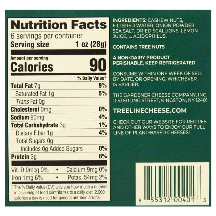 Treeline - French-Style Cheese Herb Garlic back
