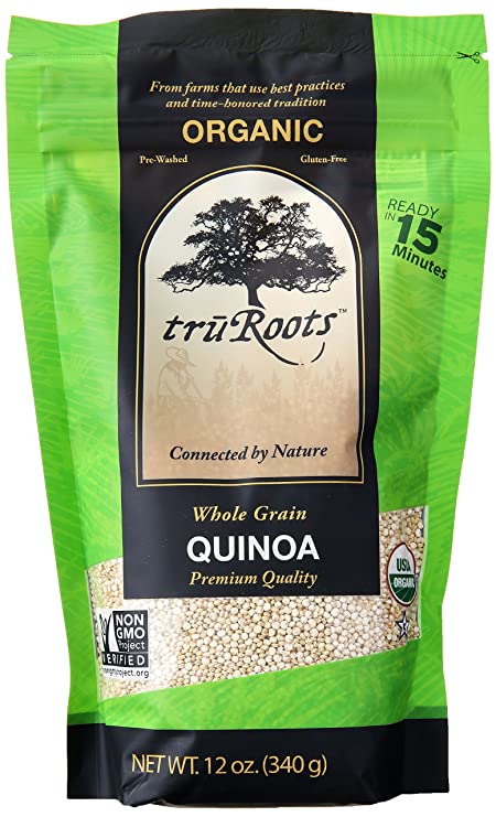Truroots Organic Whole Grain Quinoa 12oz
 | Pack of 6 - PlantX US