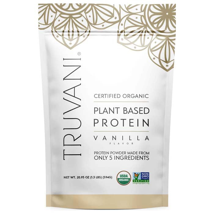 Truvani - Organic Plant-Based Protein Powder Vanilla, 23.6oz
