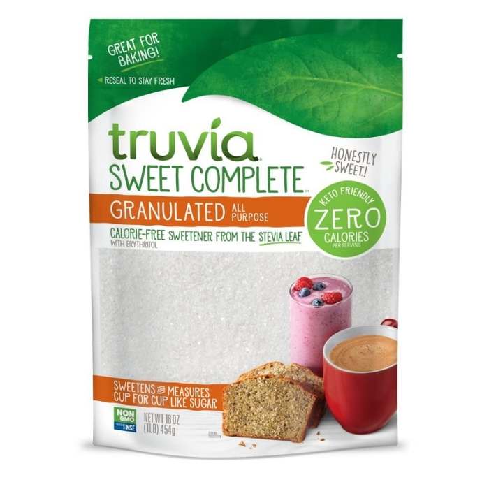 Truvia - Sweet Complete Granulated All-Purpose Calorie-Free Stevia Sweetener, 16oz - Front