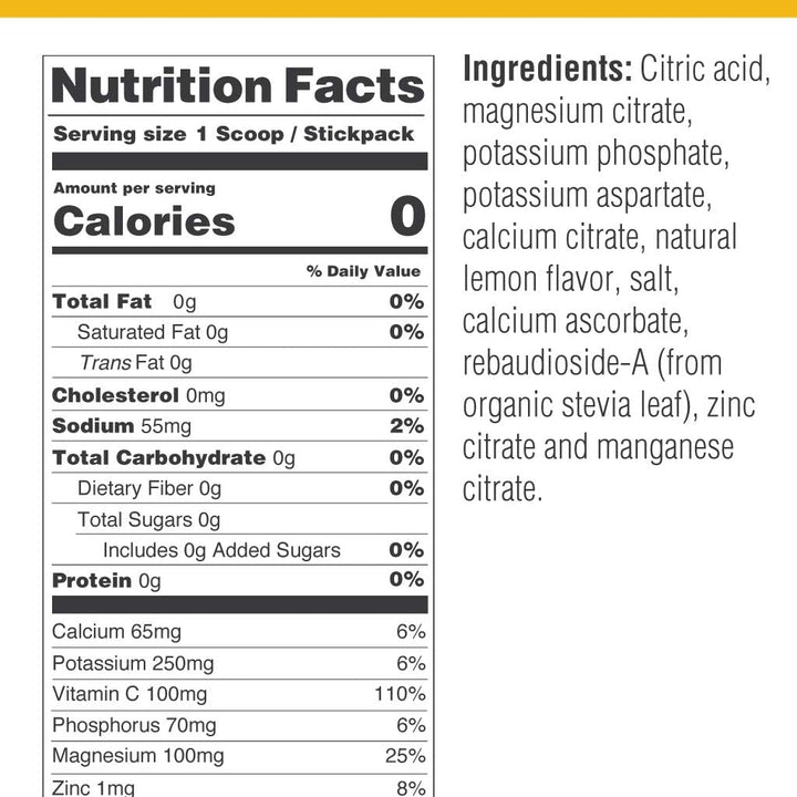 Ultima Replenisher-Electrolyte Hydration - Lemonade 20 stickpacks, 2.3 oz