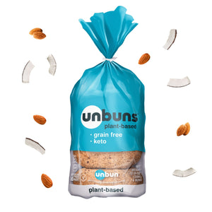 Unbun - Buns Vegan Keto, 350gm | Pack of 8