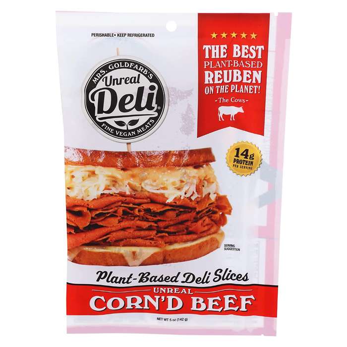 Unreal Deli - Plant Based Deli Meat Corn`d Beef Slices, 5oz