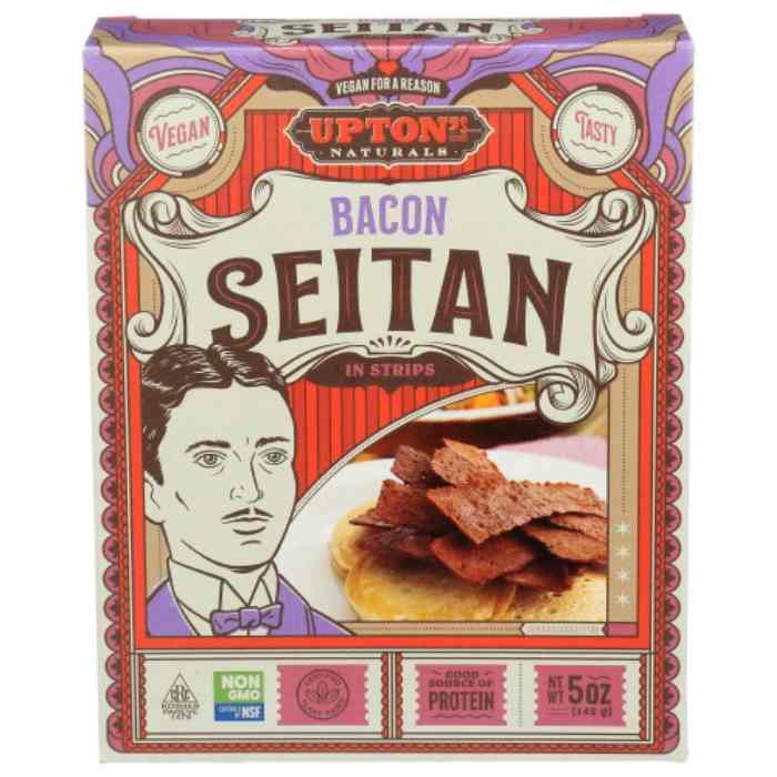 Upton's Naturals - Seitan Bacon, 5oz- Front