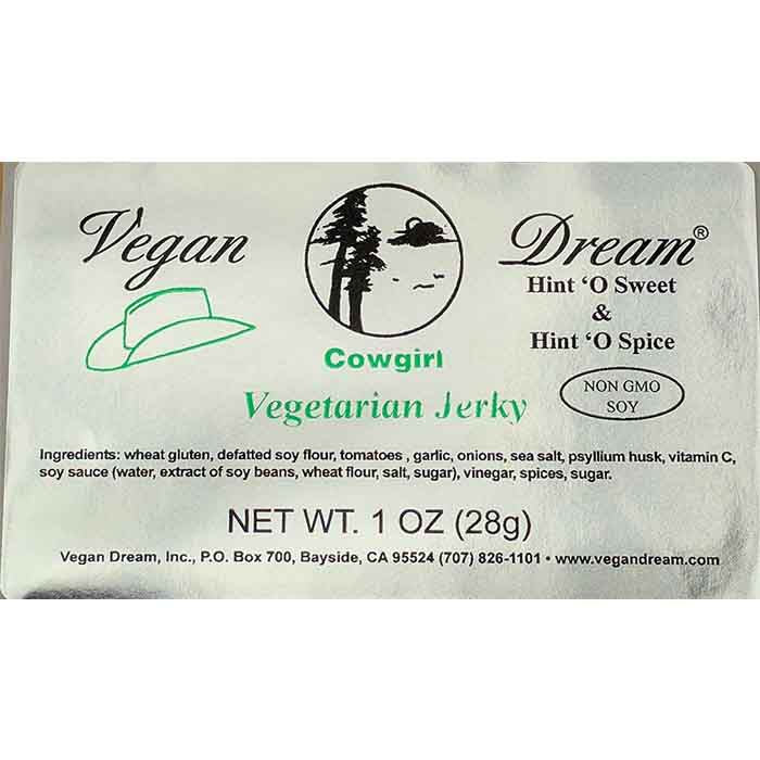 Vegan Dream - Vegan Jerky ,1oz , Cowgirl - Back