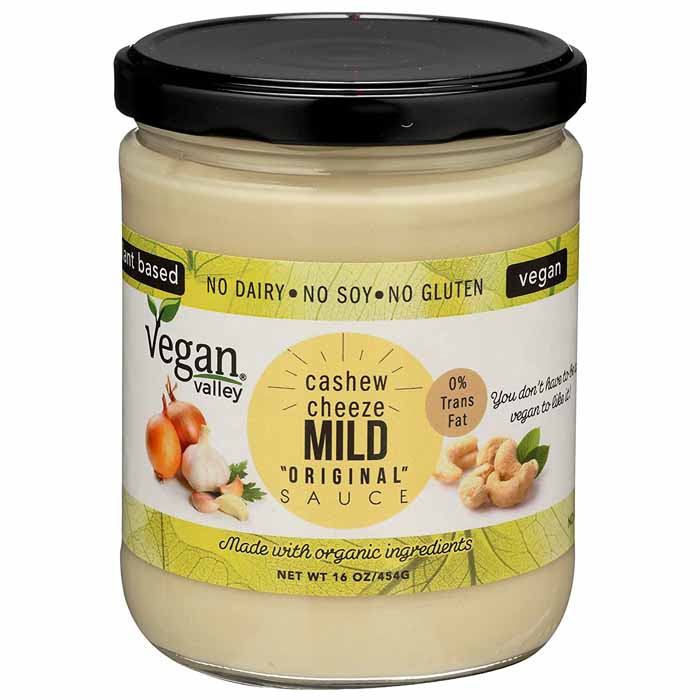 Vegan Valley - Cashew Cheeze Sauce ,16oz , Mild Original