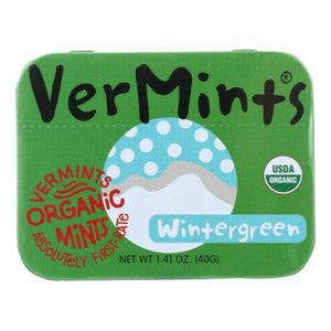 Vermints all Natural Breath Mints, Wintermint, 1.41oz | Pack of 6