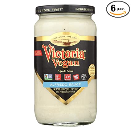 Victoria Vegan Alfredo Sauce Original 18 Oz
 | Pack of 6 - PlantX US
