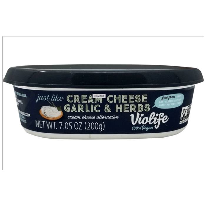Violife - Just Like Cream Garlic & Herbs Cheese, 7.05oz