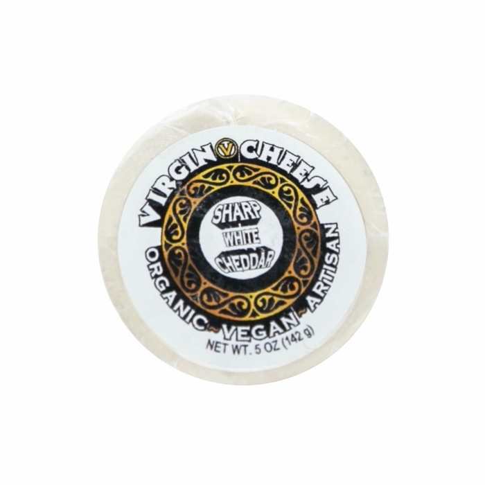 Virgin Cheese - Organic Vegan Artisan Sharp White Cheddar Cheese, 5oz
