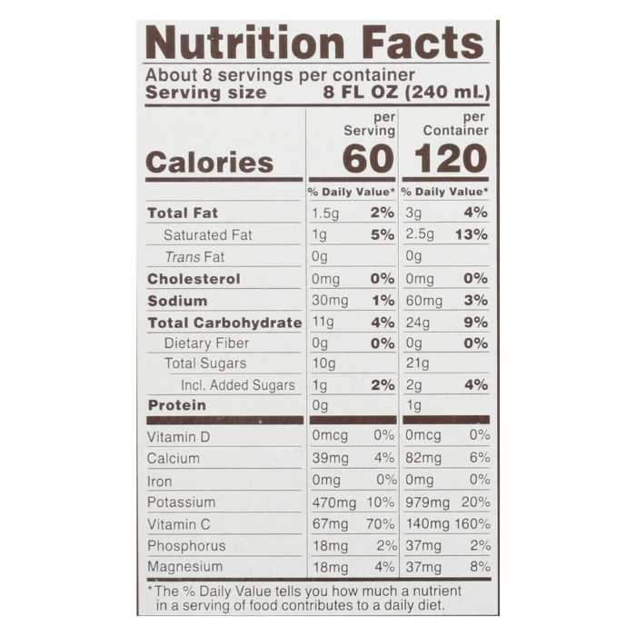 Vita Coco - Coconut Water - The Original, Pressed 4ct - nutrition facts