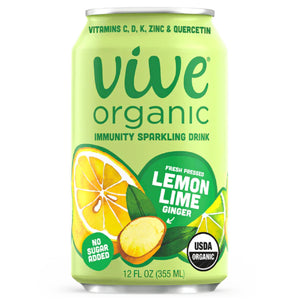 Vive Organic - Drink Sparkling Immunity, 12floz | Multiple Flavors | 3-Pack of 12