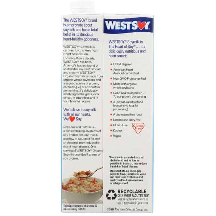 WESTSOY - Organic Soy Milk, 32 fl oz - front