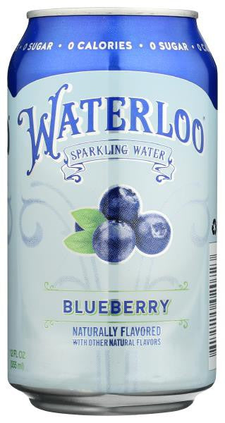 Waterloo Blueberry Sparkling Water, 12 Fl Oz | Pack of 3 - PlantX US