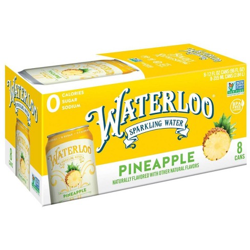 Waterloo Pineapple Sparkling Water - 8pk/12 Fl Oz | Pack of 3 - PlantX US