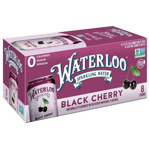 Waterloo Sparkling Water Black Cherry - 12.0 Oz X 8 Pack
 | Pack of 3