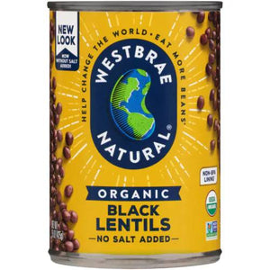Westbrae Natural Organic Black Lentils 15 Oz
 | Pack of 12