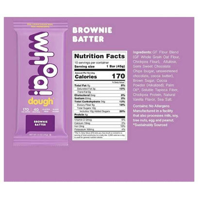 Whoa! Dough - Cookie Dough Bar Brownie Batter back