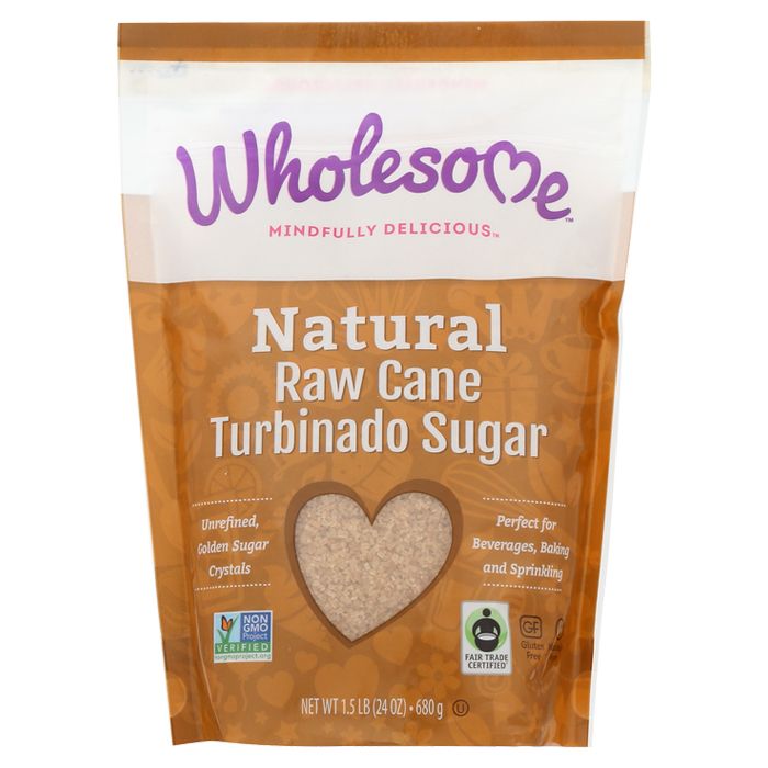 Wholesome - Natural Raw Cane Turbinado Sugar , 24 oz