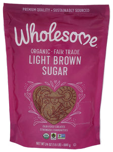 Wholesome Organic Light Brown Sugar - 24 Oz
 | Pack of 3