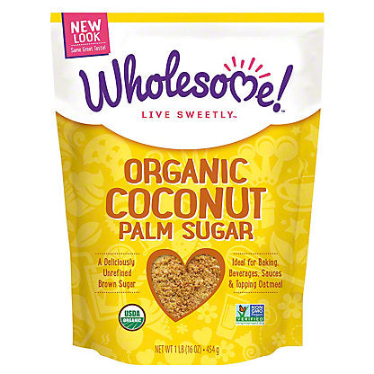 Wholesome - Organic Coconut Palm Sugar, 1 lb. (16 oz) | Pack of 6 - PlantX US