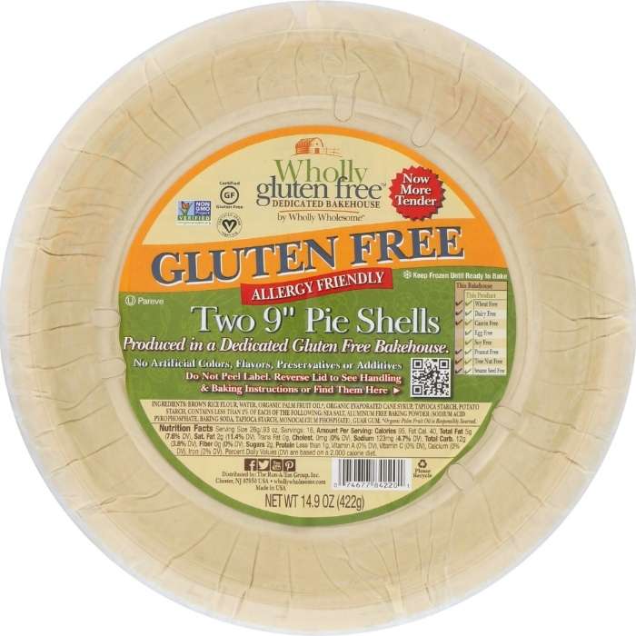 Wholly Wholesome - Pie Shells, 2-Pack Gluten-Free - 14.9oz - front