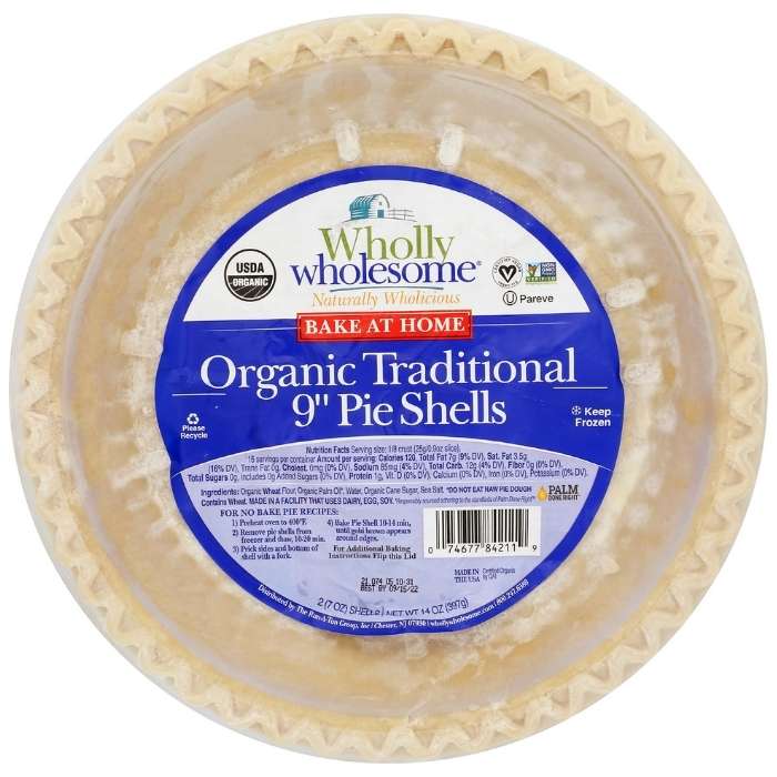 Wholly Wholesome - Pie Shells, 2-Pack Organic Traditional - 14oz - front