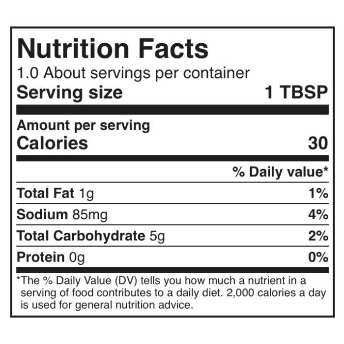 Wicked Foods - Asian Style BBQ Sauce, 8.4oz - nutrition facts