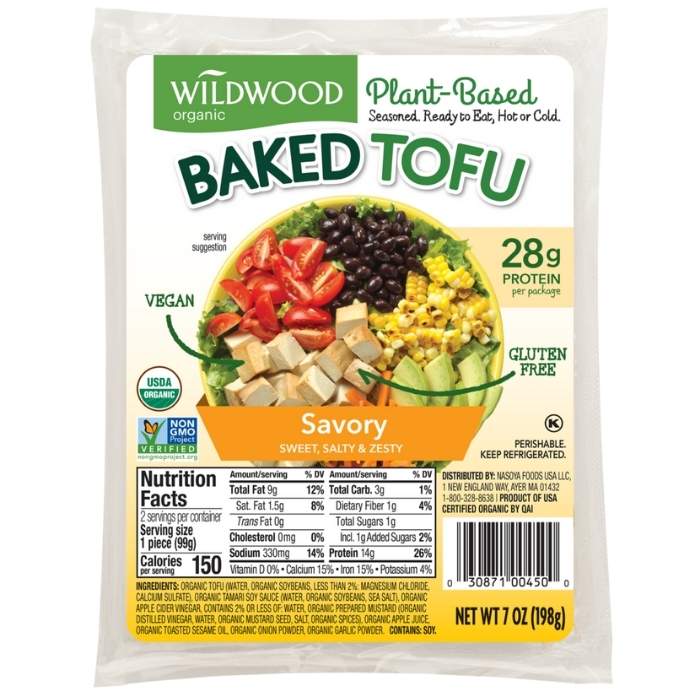 Wildwood - Baked Tofu Savory, 7oz - front