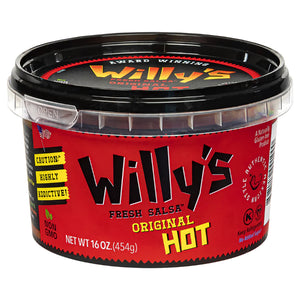 Willys Fresh Salsa - Salsa, 16oz | Multiple Flavors | Pack of 6