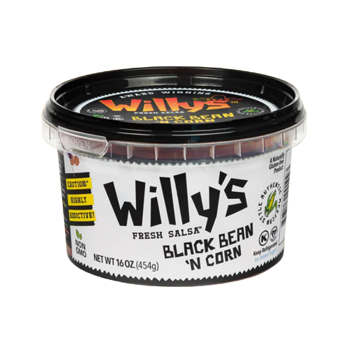 Willys Fresh Salsa - Salsa Black Bean N Corn, 16oz