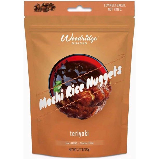 Woodridge Teriyaki Mochi Rice Nugget, 3.17 Ounce | Pack of 12 - PlantX US