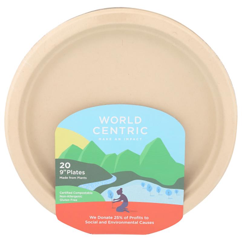 894410001098 - world centric fiber plates 9in