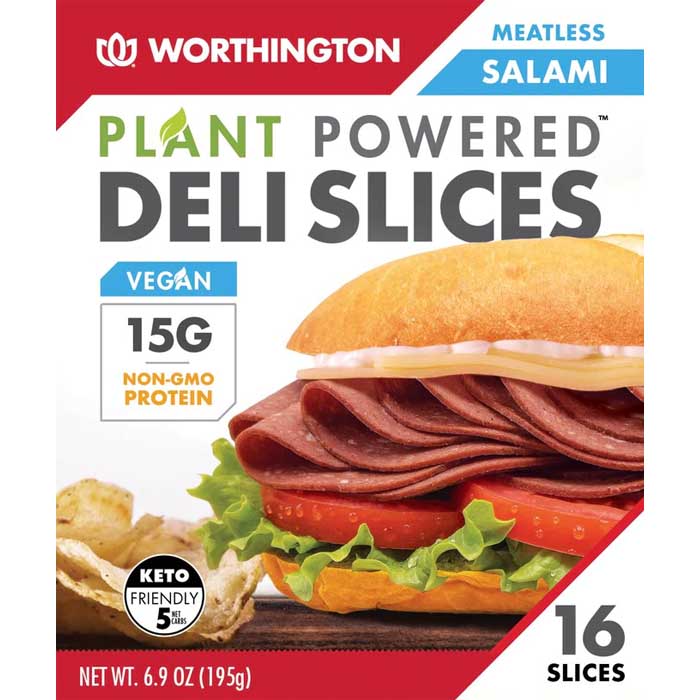 Worthington - Plant Powered Salami Deli Slices, 6.9oz