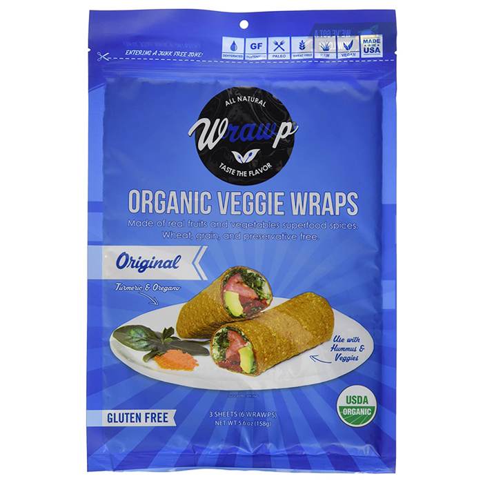 Wrawp - Organic Veggie Wraps Original , 3 Pack