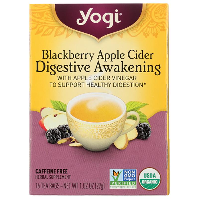 Yogi Tea Blackberry Apple Cider Digestive Awakening, 16 Bags