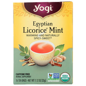 Yogi Tea - Egyptian Licorice Mint, 16 Bags, 1.1oz