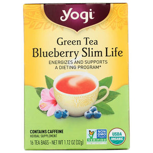 Yogi Tea - Green Tea Blueberry Slim Life, 16 Bags, 1.1oz