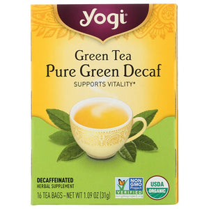 Yogi Tea - Green Tea Decaffeinated, 16 Bags, 1.1oz
