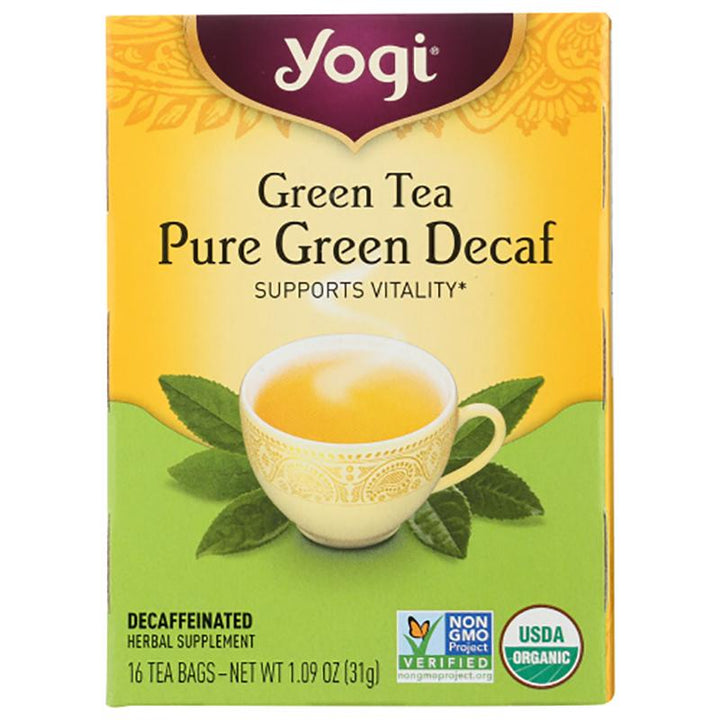 yogi green tea pure green decaf tea