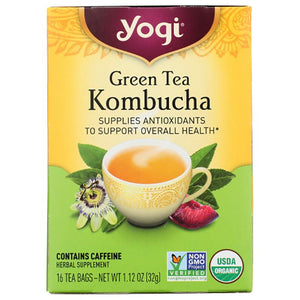 Yogi Tea - Green Tea Kombucha, 16 Bags, 1.1oz
