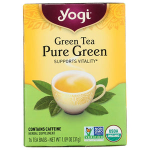 Yogi Tea - Green Tea Pure - 16 Bags, 1.1oz