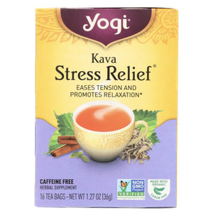 Yogi Tea - Kava Stress Relief, 16 Bags, 1.1oz
