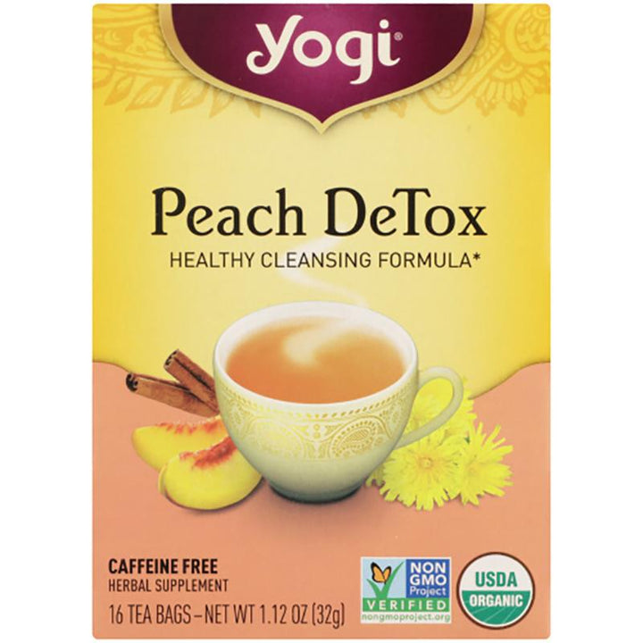 yogi peach detox tea