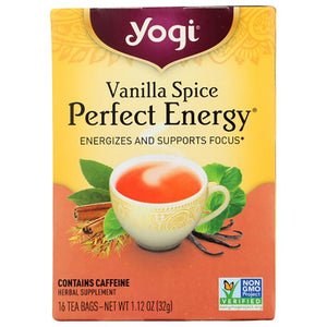 Yogi Tea - Vanilla Spice Perfect Energy, 16 Bags, 1.1oz