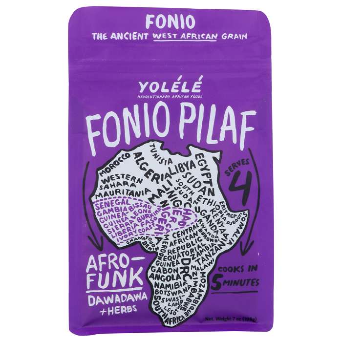 YolÃ©lÃ©- Organic Fonio Pilaf Jollof African Super Grains Fonio Pilaf Afro Punk , 7 oz