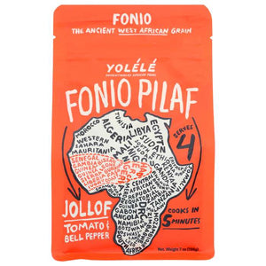 Yolélé - Organic Fonio Pilaf Jollof, 7oz | Multiple Options
