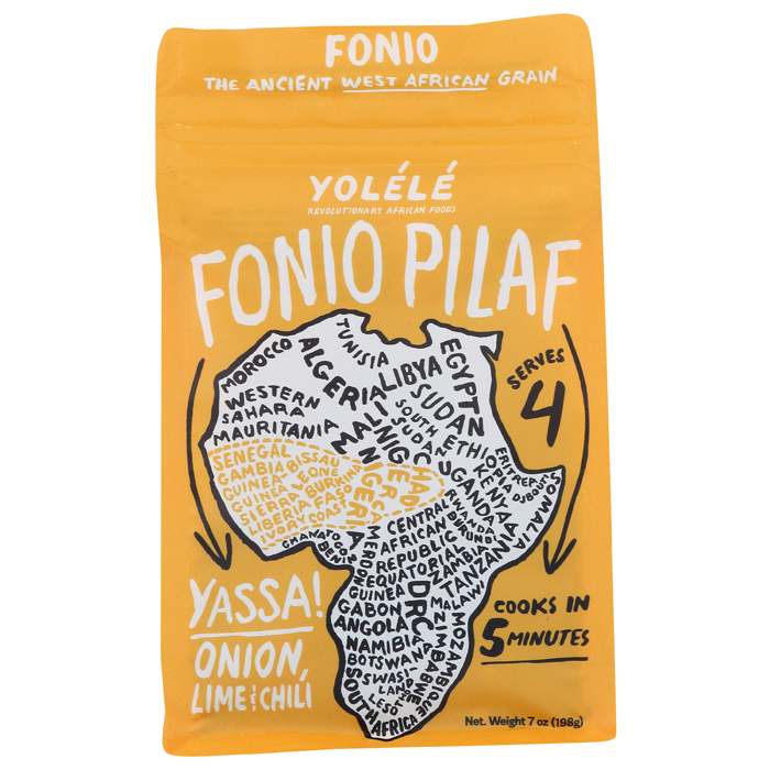 YolÃ©lÃ©- Organic Fonio Pilaf Jollof African Super Grains  Fonio Pilaf Yassa!, 7 oz 