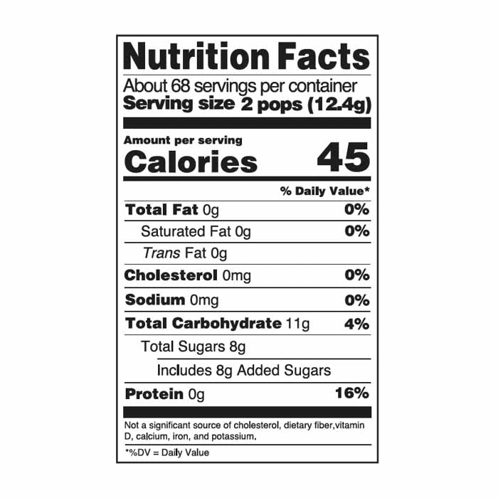 YumEarth - Organic Assorted Flavors Lollipop Counter Bin, 30oz - back